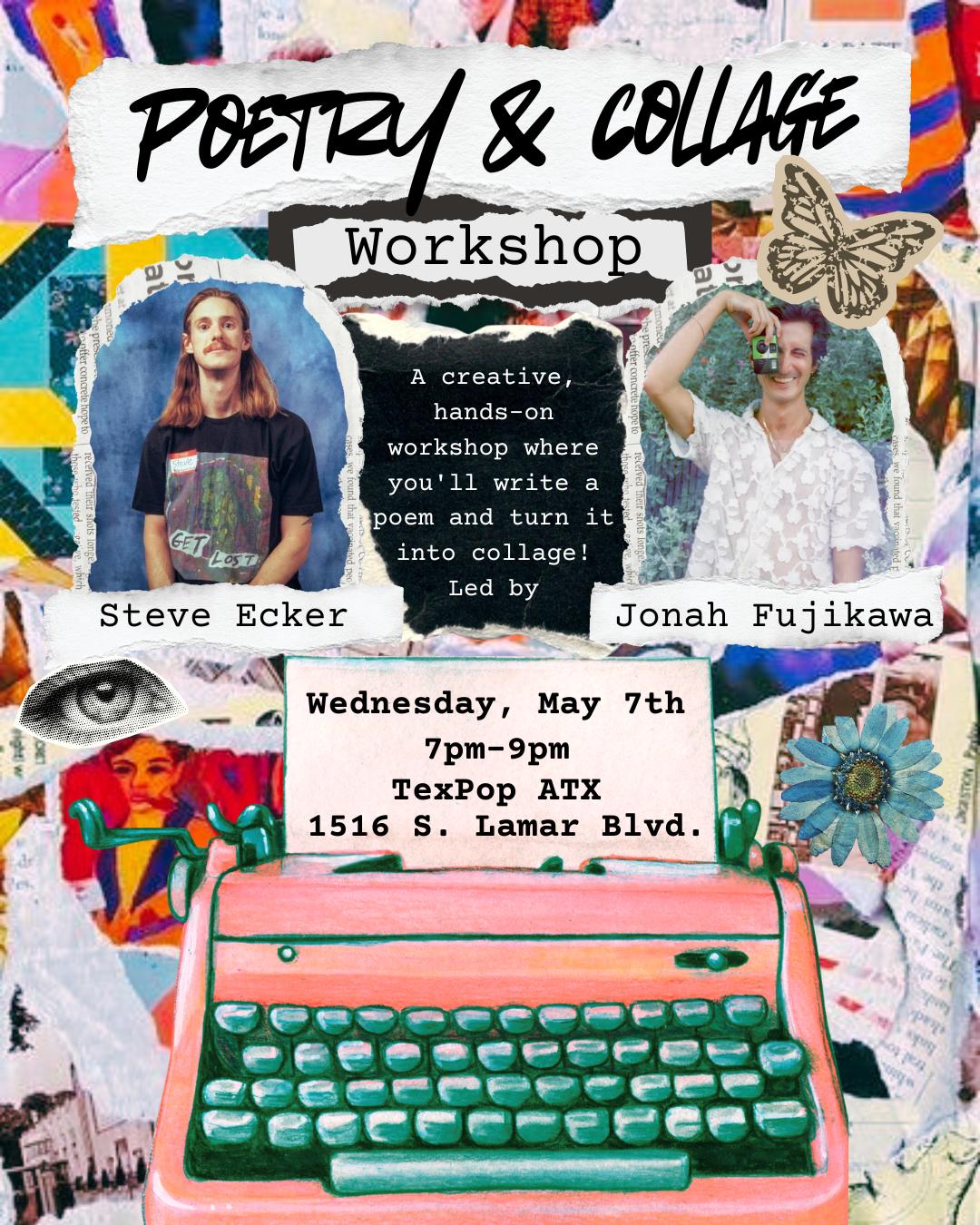 Poetry + Collage Workshop with Jonah Fujikawa