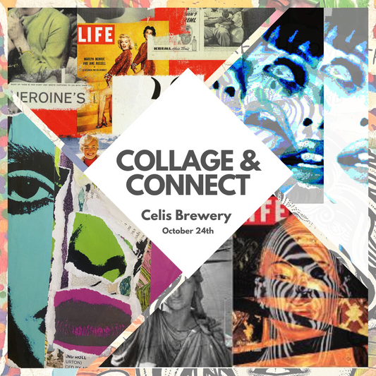 Collage and Connect Halloween Themed Workshop at Celis Brewery 10/24